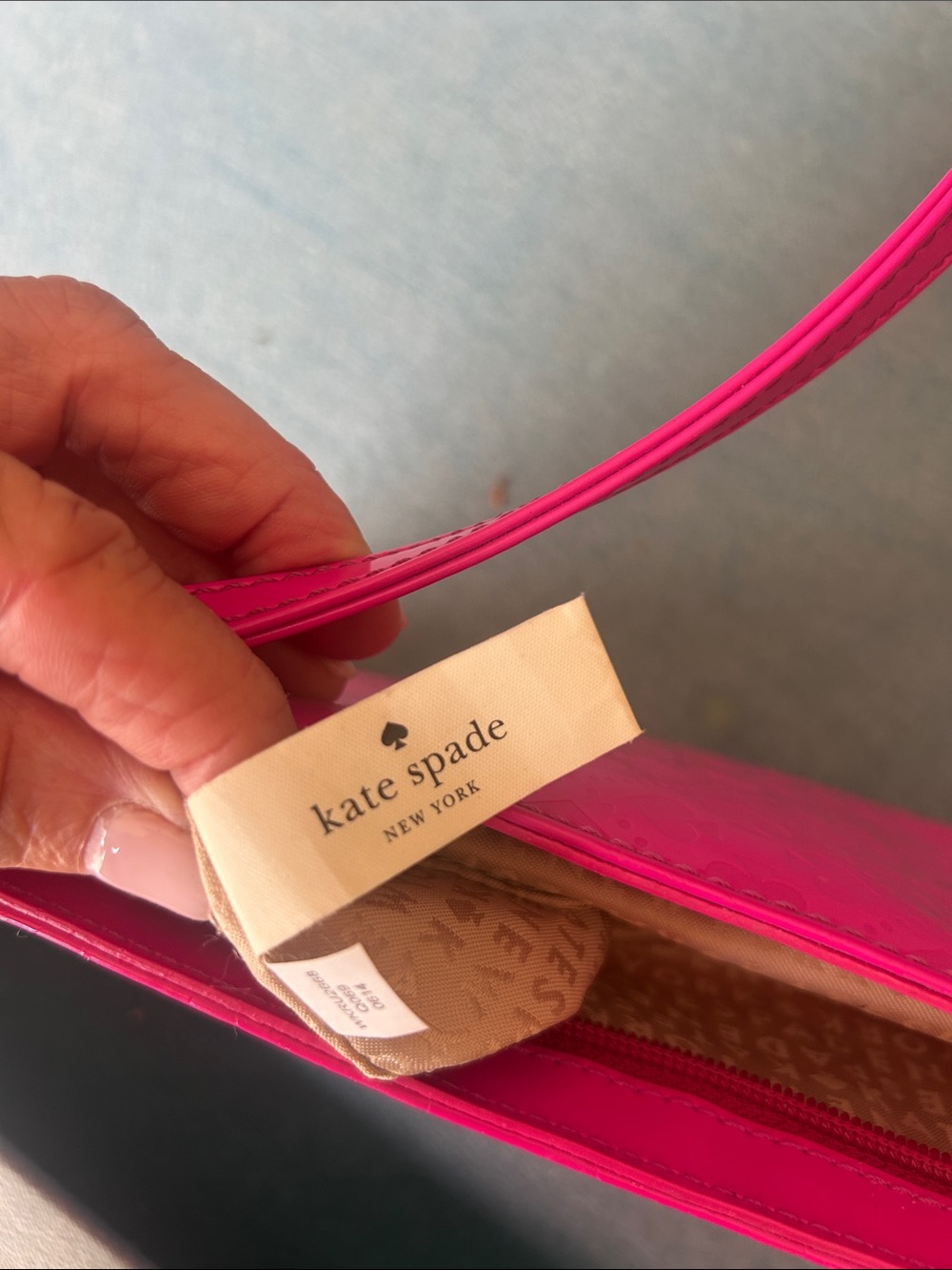 kate spade Hot Pink Patent Crossbody Bag - Picture 3 of 4
